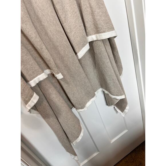 Zestt Organic Cotton Sleeveless Knit Duster Open Cardigan Beige White One‎ Size - Picture 4 of 10